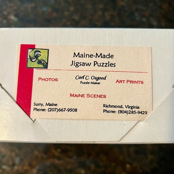 Bailey Island Maine Wooden Jigsaw Puzzle 139 pcs Carl C Osgood collectors wood​ - Picture 2 of 5